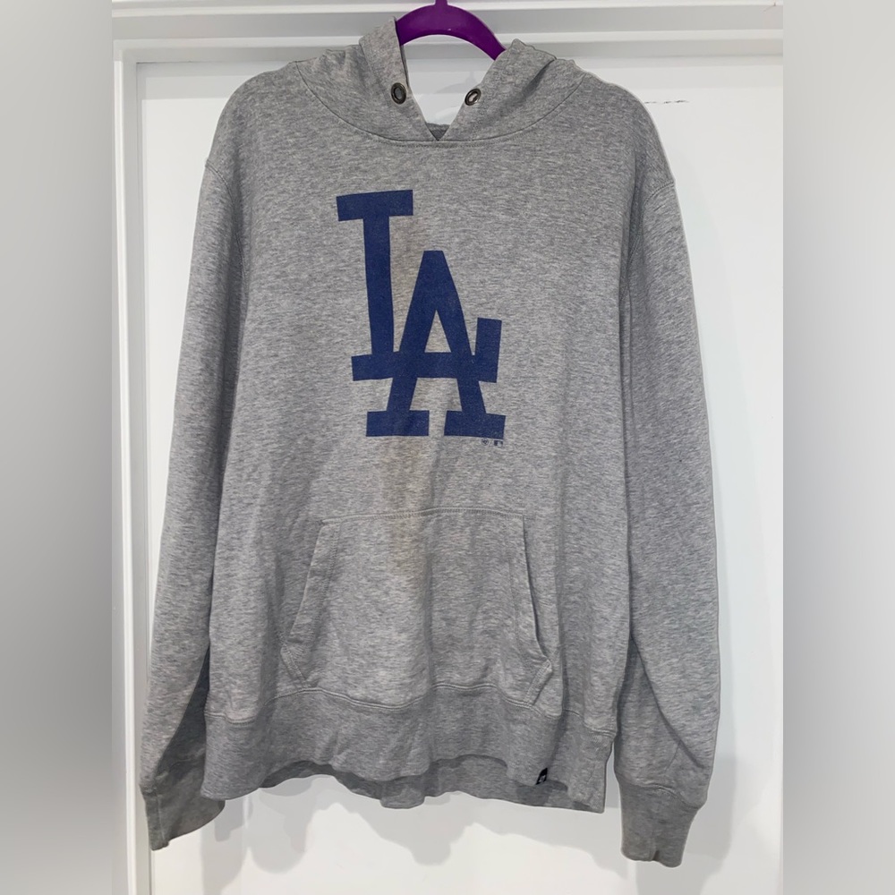 ‘47 LA DODGERS Gray Hoodie Sweatshirt Size XXL